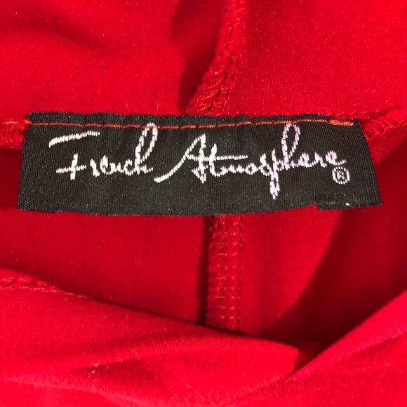 French Atmosphere Womens (Size see pic) Red Hooded Loose Dress - Picture 4 of 6